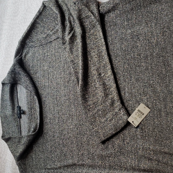 Talbot Gold Metallic Mock Neck Sweater Size 1X - NWT - Picture 2 of 8